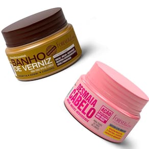 Kit Másc Desmaia E Máscara Banho de Verniz Forever Liss 40G