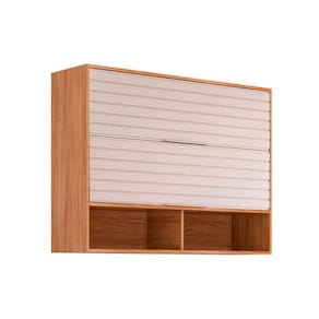 Armário de Cozinha Modulado Esplendida c/ 2 Portas Basculantes 120cm Cinamomo/Off White - MGM