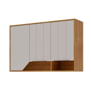 Armário Aéreo p/ Cozinha Celeste c/ 2 Portas 120cm Cinamomo/Off White - MGM