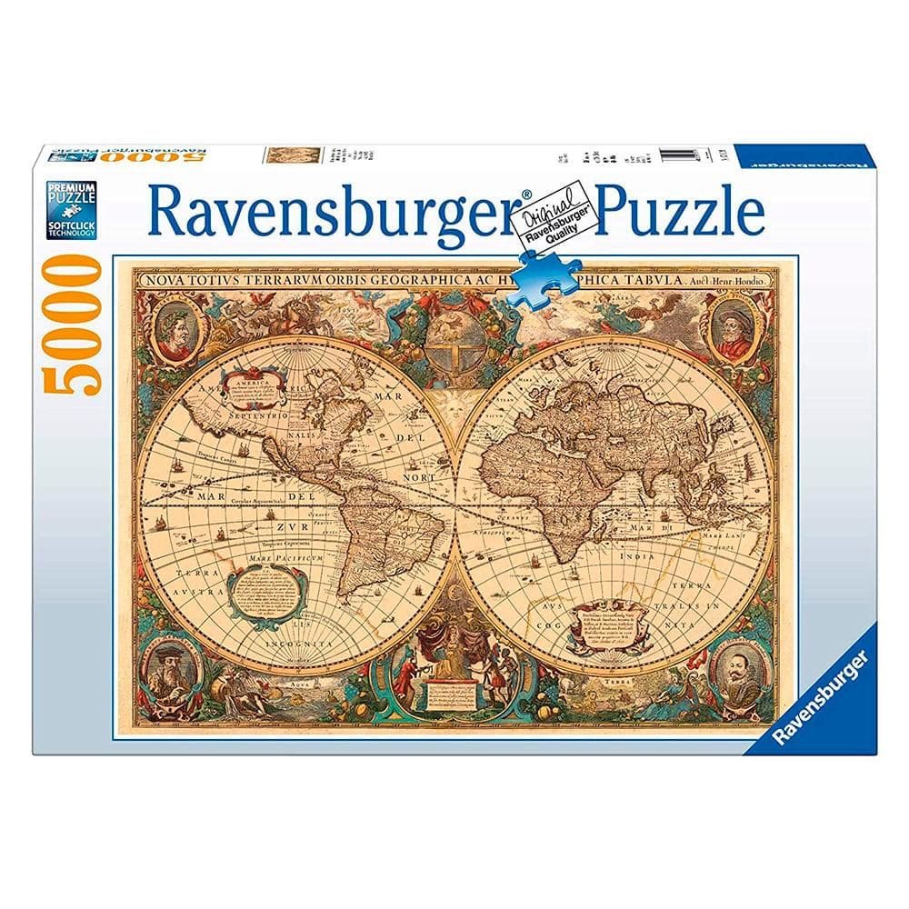 Puzzle 5000 peças Mapa do Mundo Antigo - Ravensburger - Importado