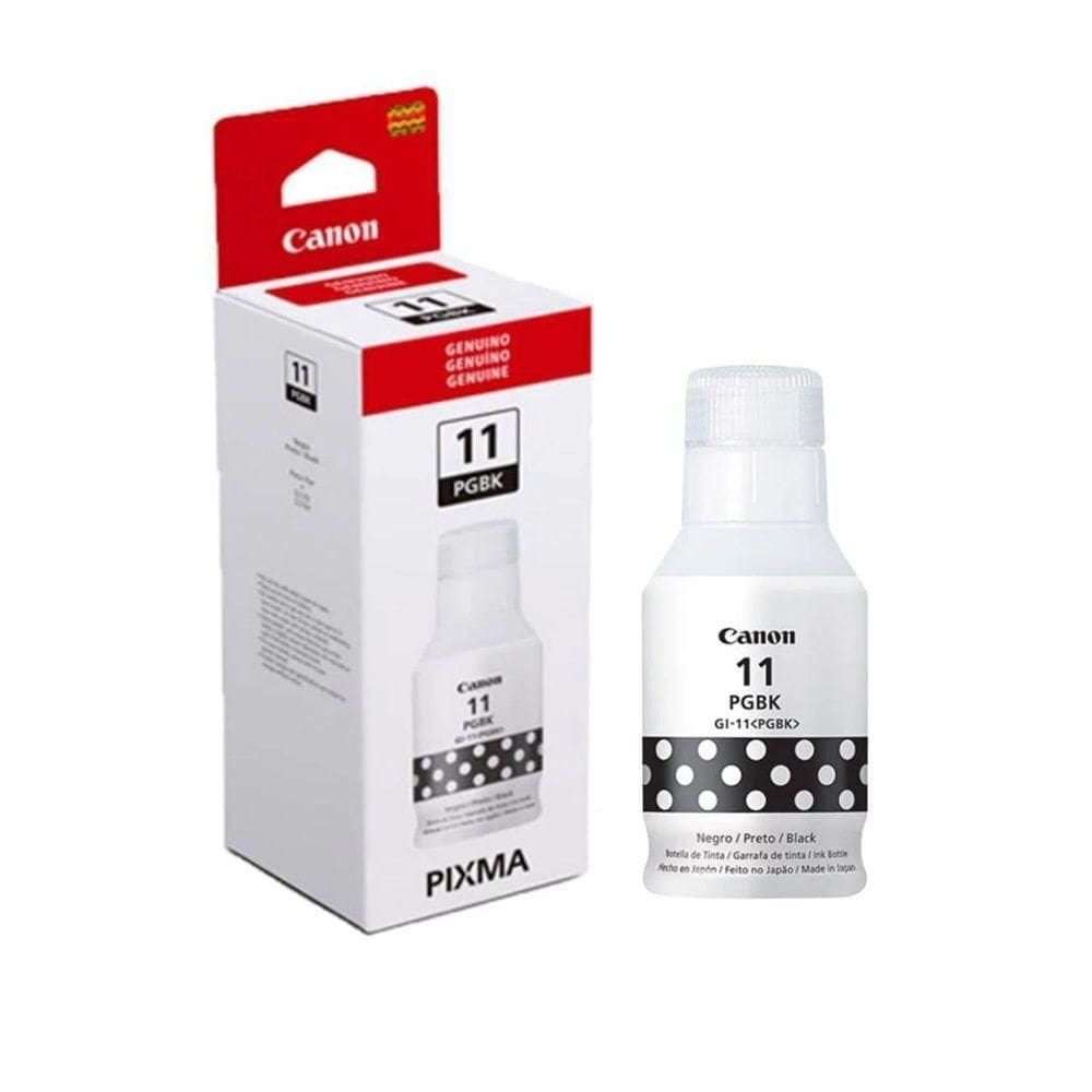 Tinta Canon Gi-11 Gi11 G11 Preto autêntico P/impressora G3160 G2160 G-3160 G-2160 Refil 135ml
