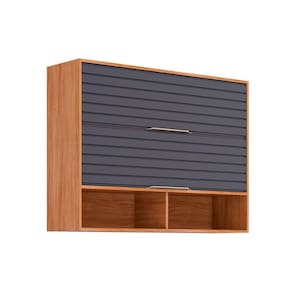 Armário de Cozinha Modulado Esplendida c/ 2 Portas Basculantes 120cm Cinamomo/Titanium - MGM