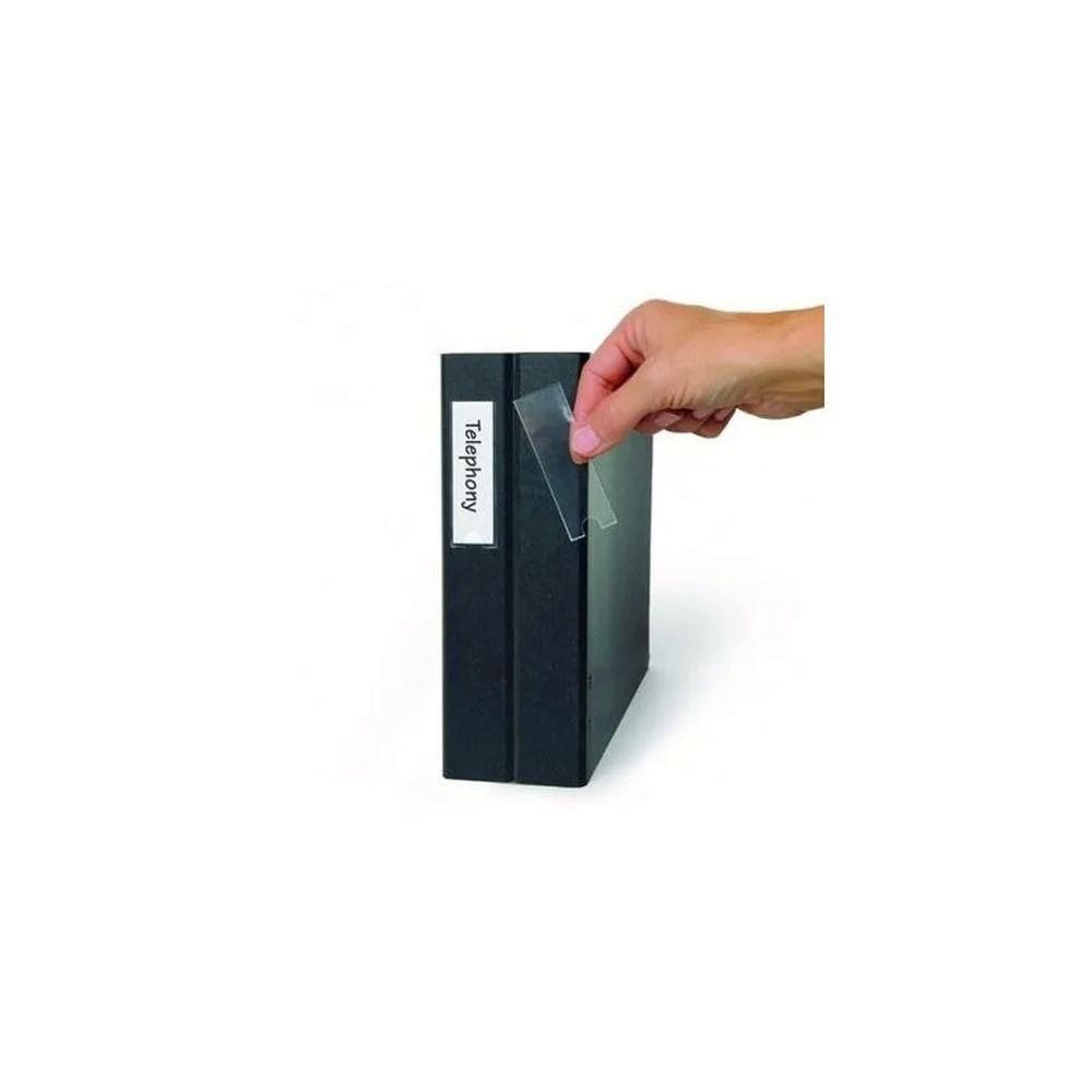 Porta Etiquetas Auto Adesivo 25X75Mm - Embalagem 6 Unds