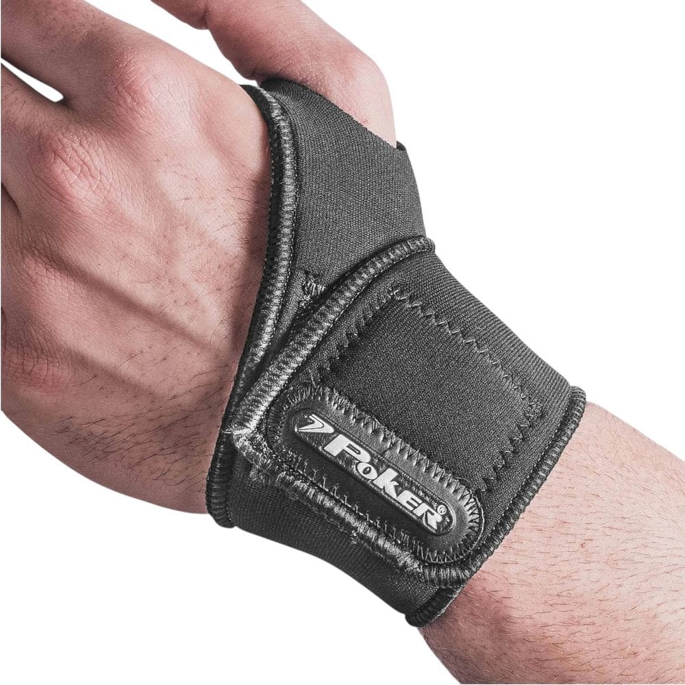 Munhequeira Elástica Anatômica Dia a Dia Treino Academia Recuperação Neoprene Power 3mm Poker 06447