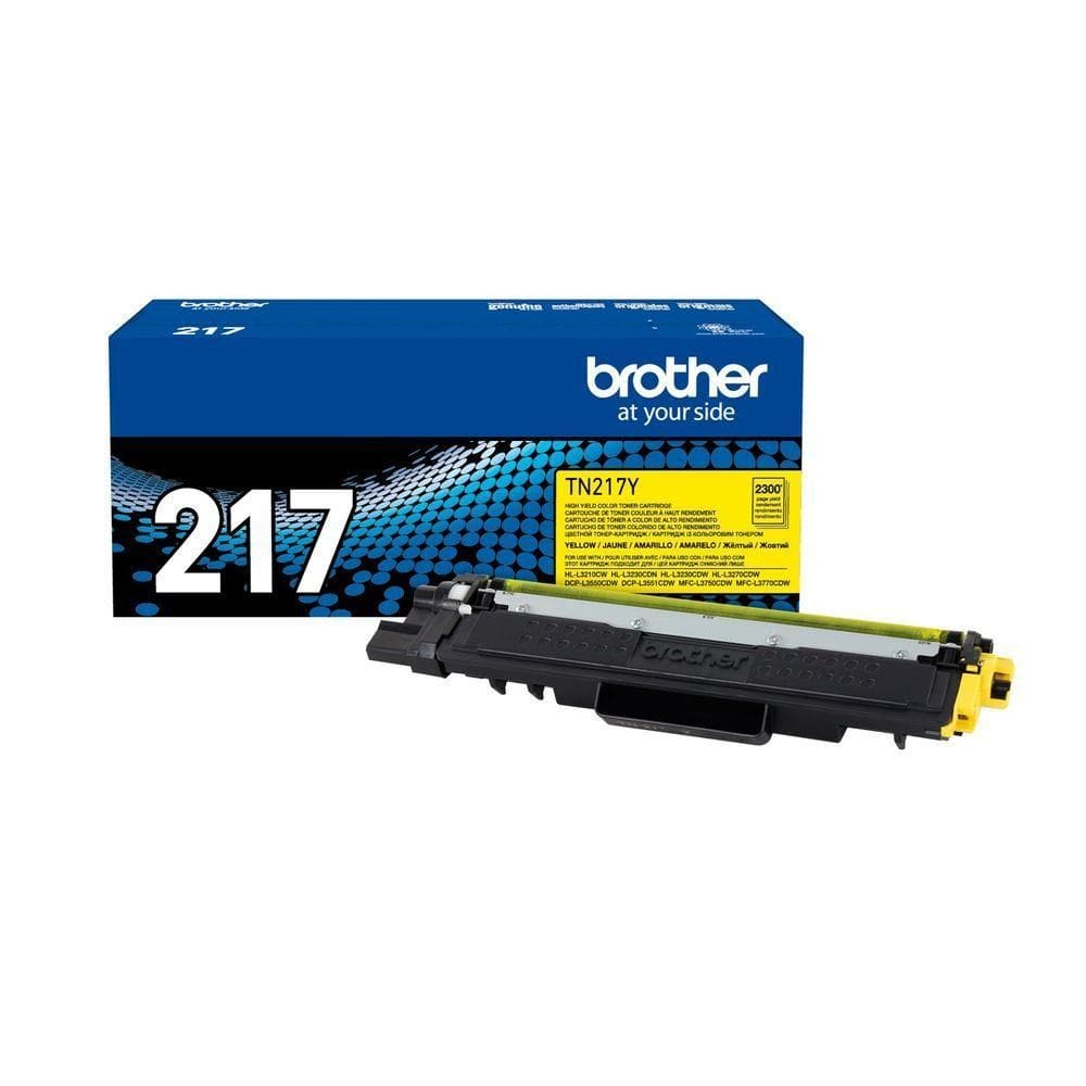 Cartucho Toner Brother Amarelo Tn217y Tn-217y Cx 1 Un Tn217 Tn-217 autêntico 3k