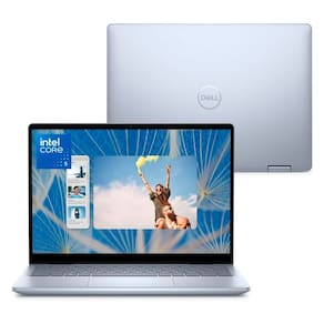 Notebook 2 em 1 Dell Inspiron 2IN1-I1300-A30 14" FHD+ Touch Intel Core i5 16GB 512GB SSD Windows 11 Prata Gelo