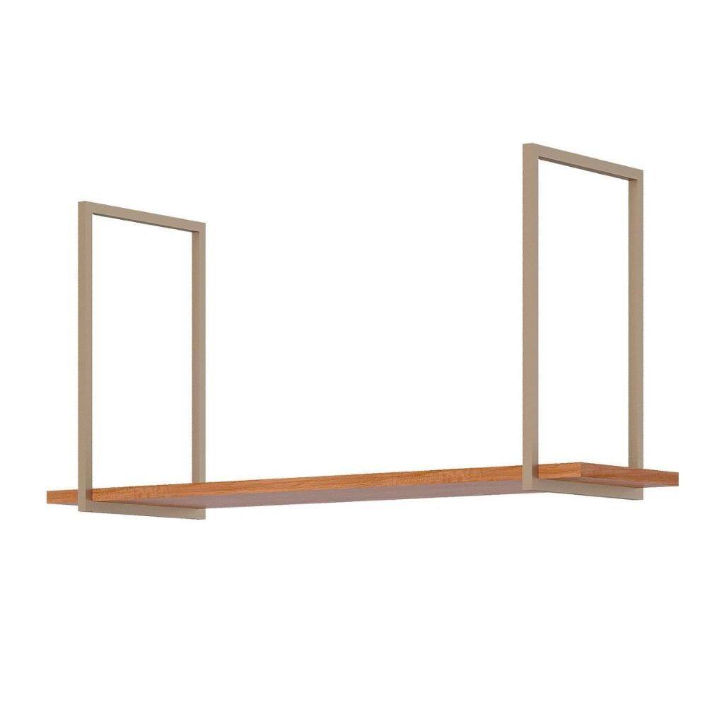 Prateleira Decorativa Sala Estar Suspensa Estela 125cm Cinamomo - MGM