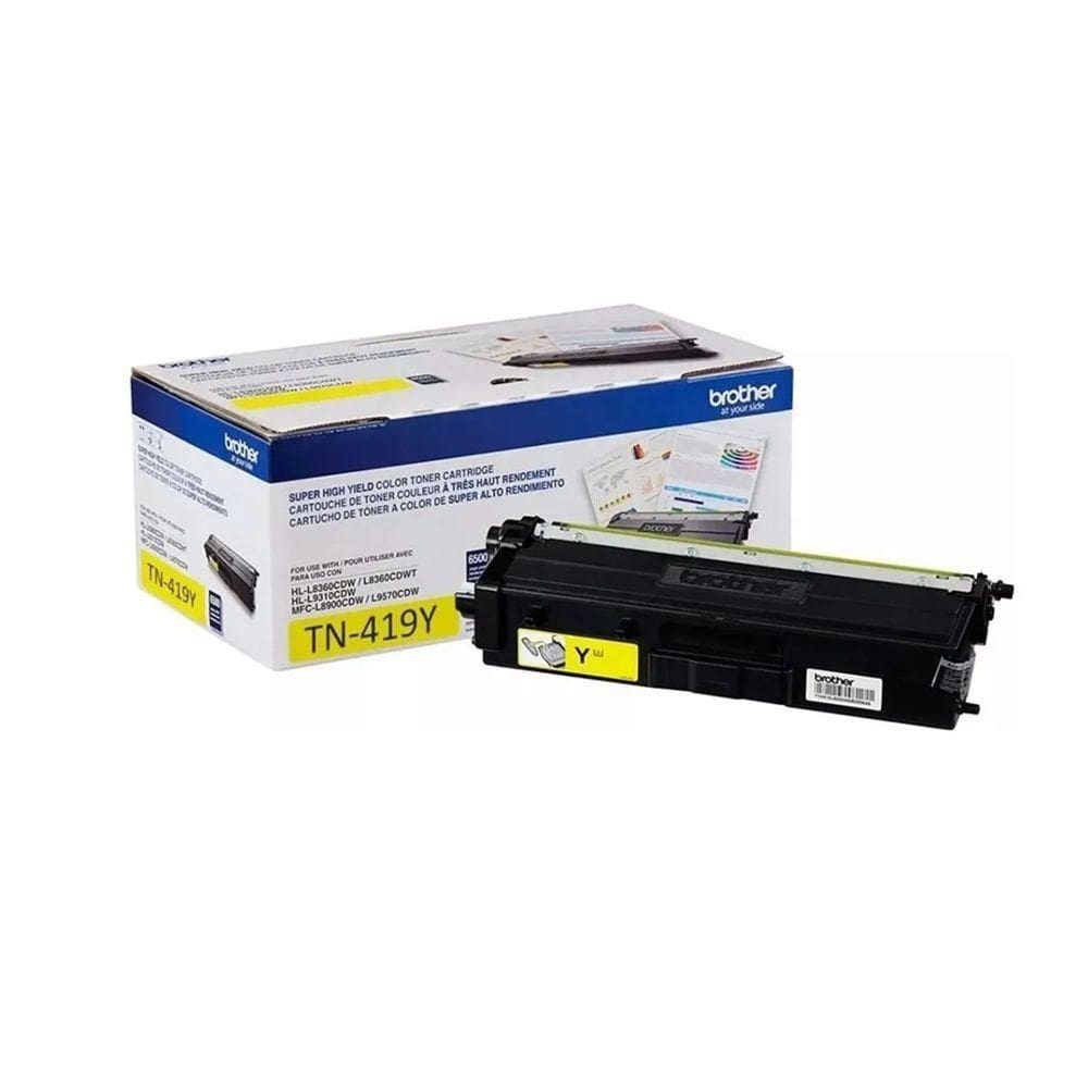 Toner Brother Tn419y Amarelo Hl L8360 L8610 autêntico Tn-419y Tn419 Tn-419