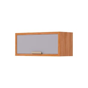 Armário de Cozinha Modulado Esplendida Geladeira c/ 1 Portas Basculante 80cm Cinamomo/Platina - MGM