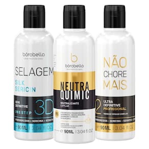 Kit Not Cry More, Neutraquimic E Selagem 3D Borabella 90ML