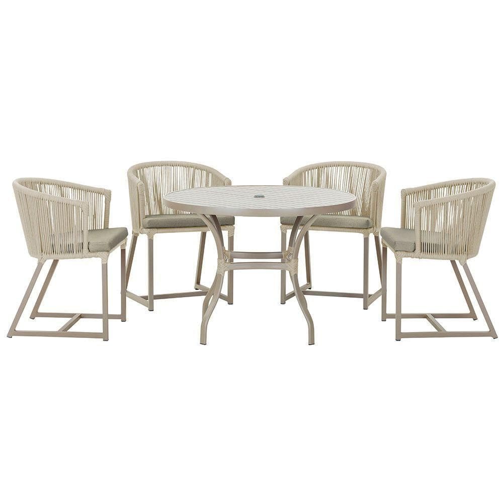 Mesa Com 4 Cadeiras E Noronha Estofado 8 Trama autêntico Rami