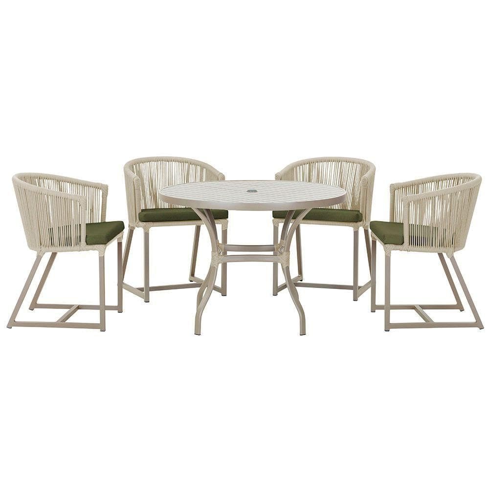 Mesa Com 4 Cadeiras E Noronha Estofado 13 Trama autêntico Rami