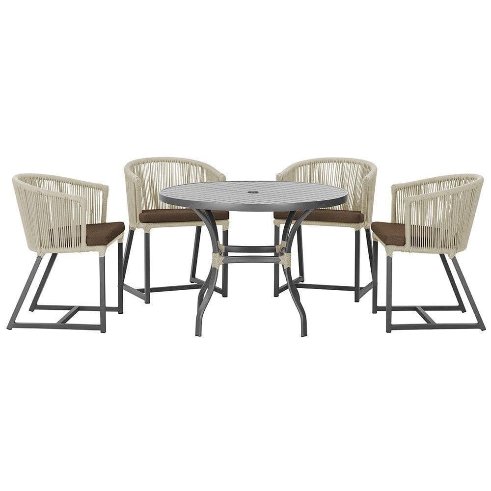 Mesa Com 4 Cadeiras E Noronha Estofado 9 Trama autêntico Rami