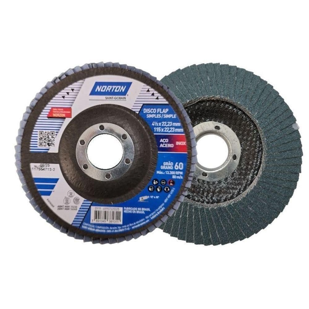Disco Flap autêntico Norton 115mm N° 60