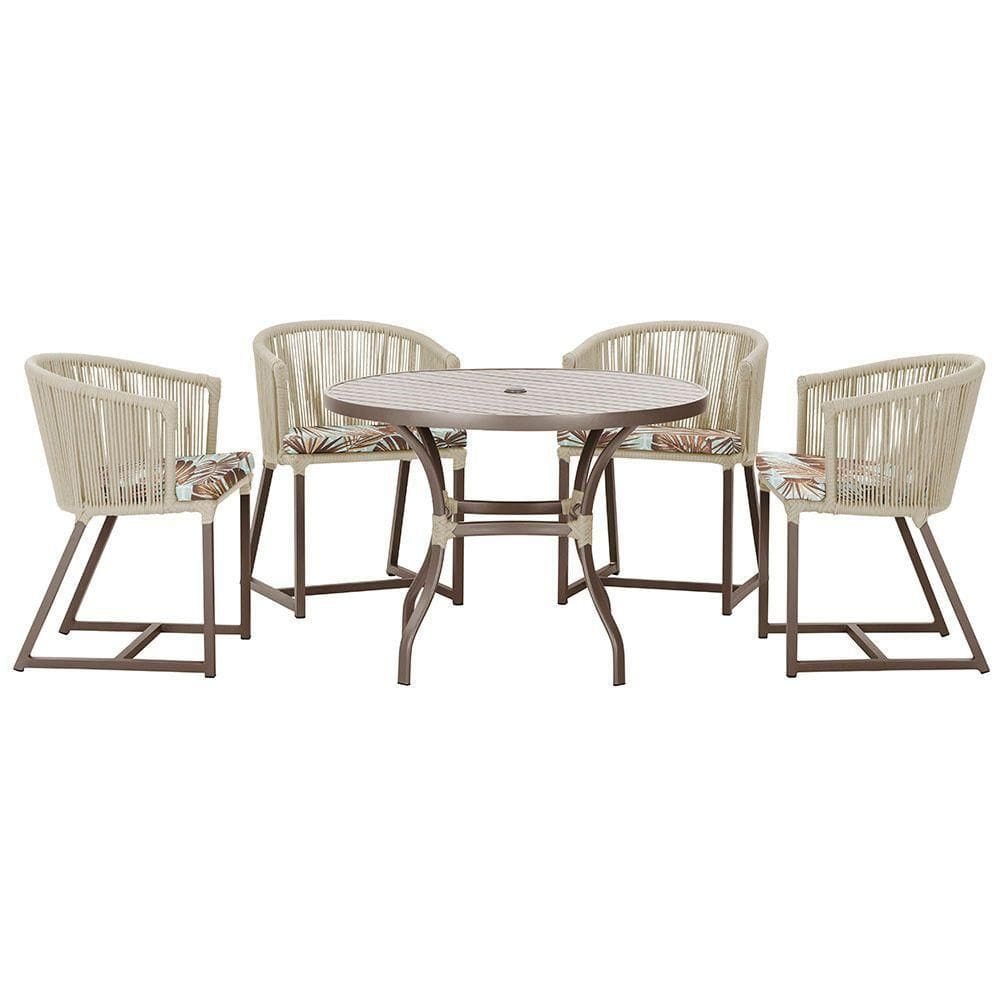 Mesa Com 4 Cadeiras E Noronha Estofado 6 Trama autêntico Rami