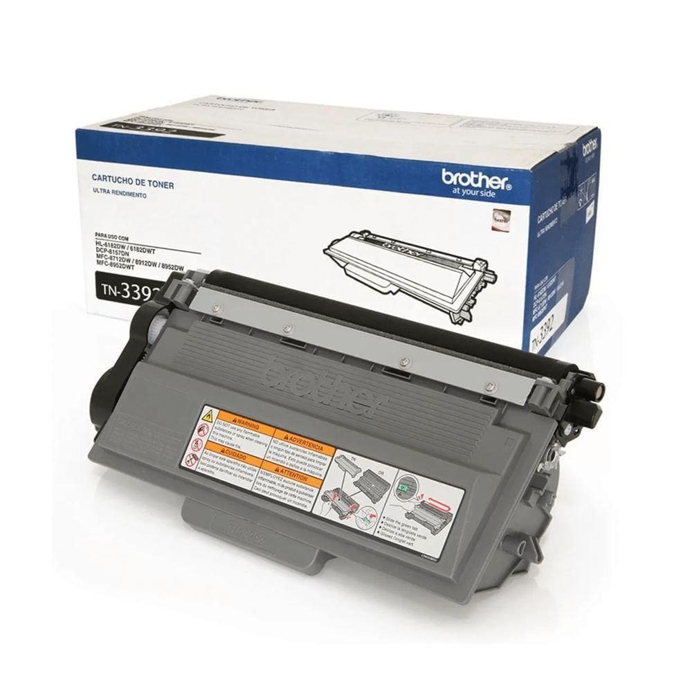 Toner Brother Tn-3392 Tn3392 autêntico Dcp-8157dn Mfc-8952dw Hl-6182dw Mfc-8912dw 12k