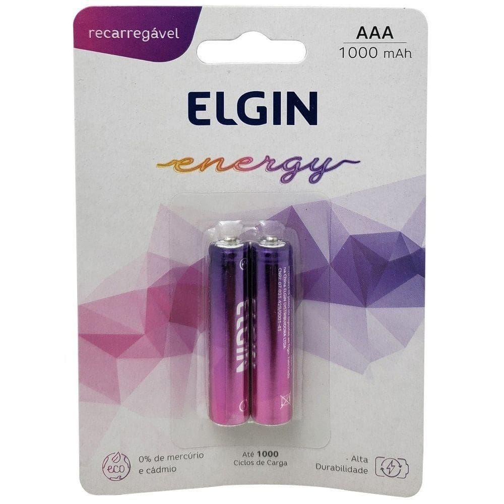 Pilha Recarregável Palito Aaa 1000mah 1.2v C-02 Bl.c-02 autêntico