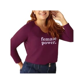 Blusa Manga Longa Algodão Feminina Plus Malwee Ref. 94160