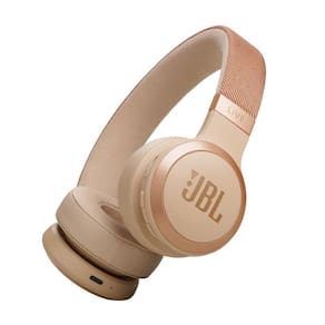 Fone de Ouvido Bluetooth JBL Live 670 com cancelamento de ruído Bege