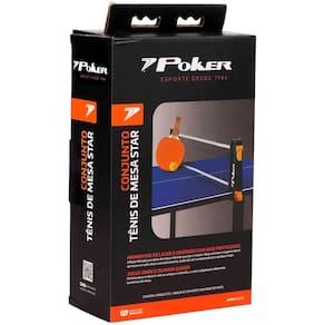Conjunto Tênis De Mesa Esportivo Portátil Prático Treino Jogo Diversão Poker 09146