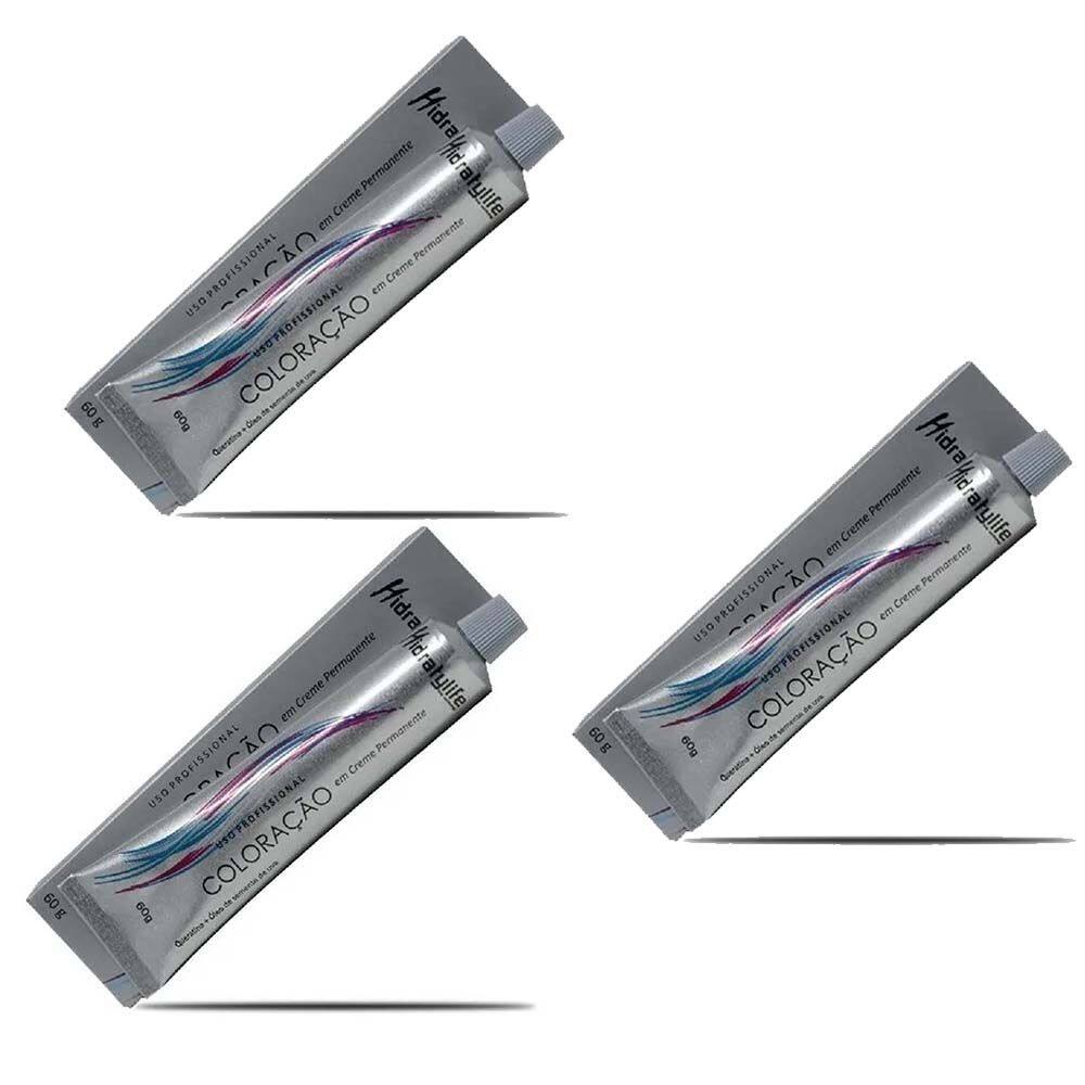 Kit 03 Coloração Louro Escuro Aco N 6.4 Mairibel/Hidraty 60g