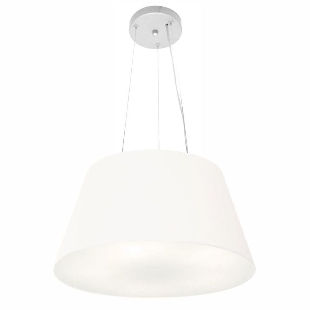 Lustre Pendente Cone Vivare Md-4001 Cúpula em Tecido 21/40x30cm - Bivolt