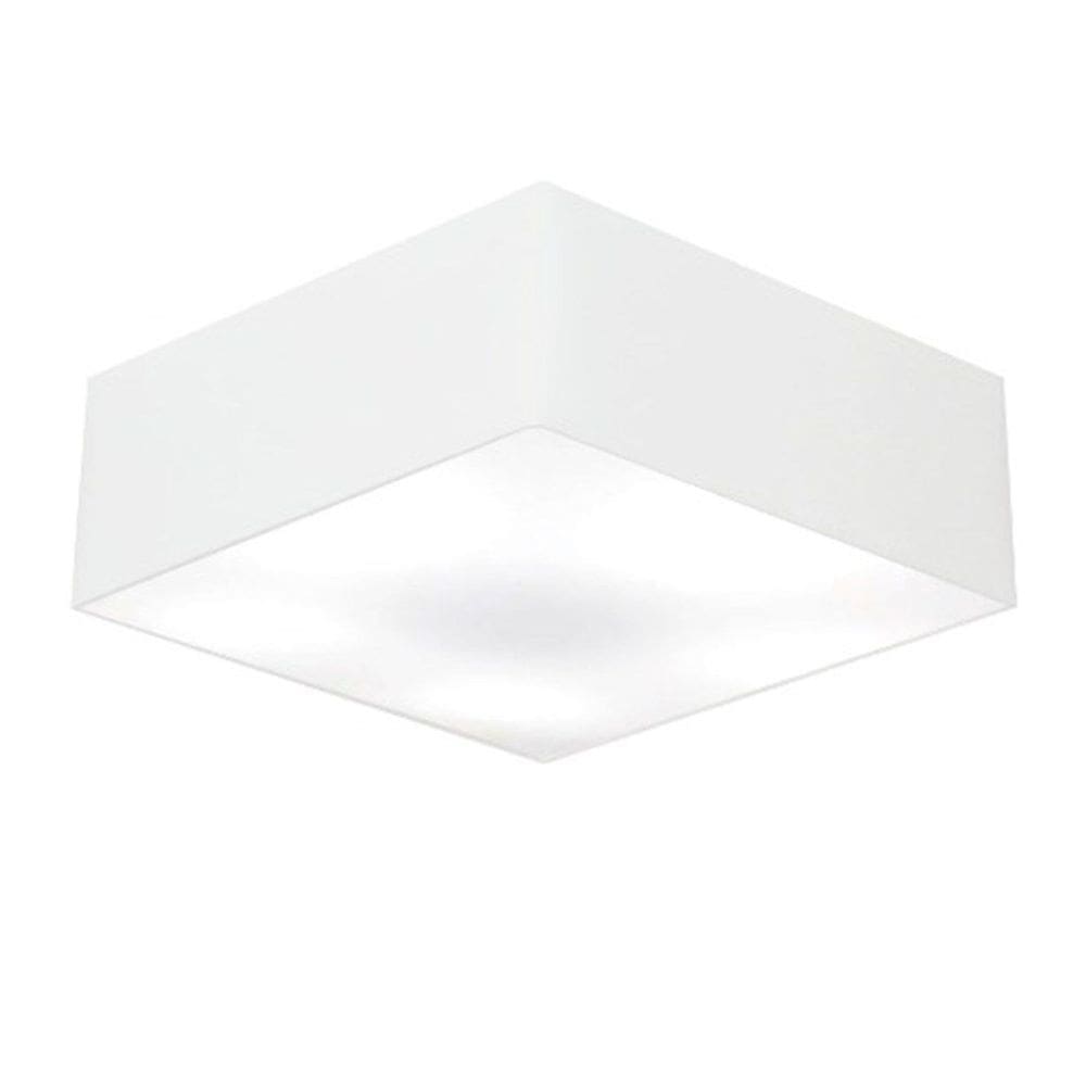 Plafon Quadrado Vivare Md-3052 Cúpula em Tecido 15/60x60cm - Bivolt