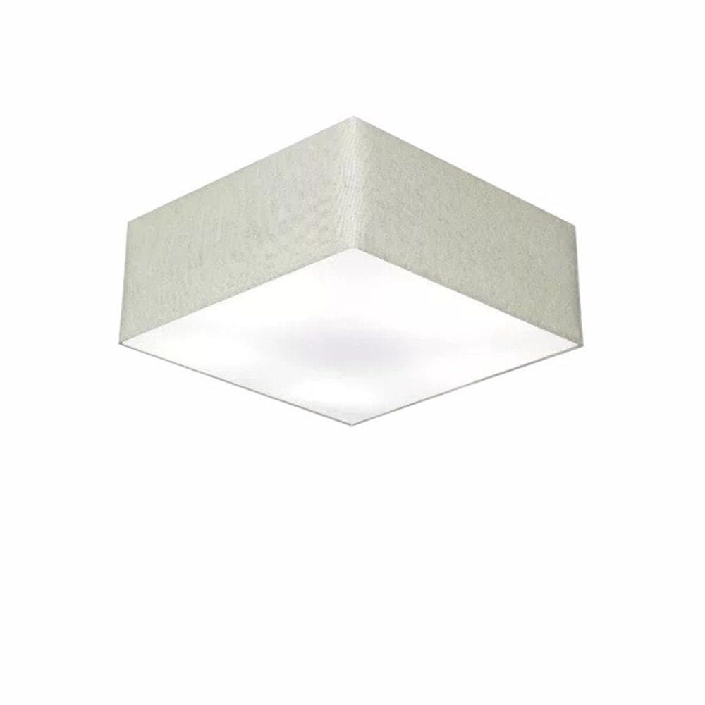 Plafon Quadrado Vivare Md-3050 Cúpula em Tecido 12/40x40cm - Bivolt