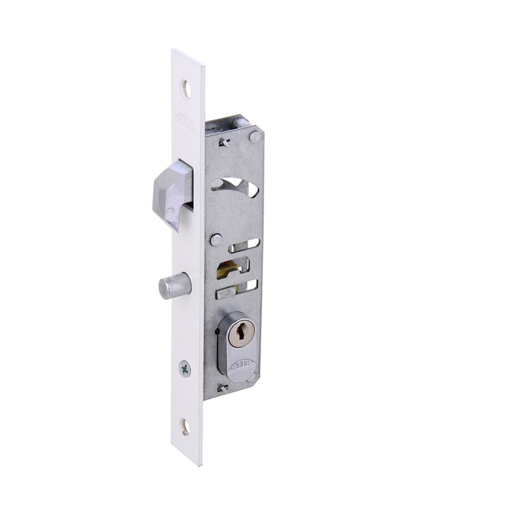 Fechadura Arouca 6915A Porta Aluminio Correr Bico De Papagaio Suprema Branca