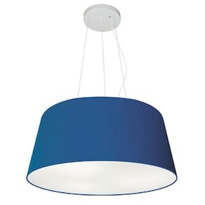 Lustre Pendente Cone Vivare Md-4048 Cúpula em Tecido 21/50x40cm - Bivolt