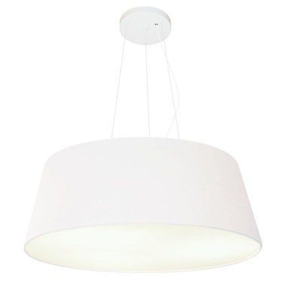 Lustre Pendente Cone Vivare Md-4072 Cúpula em Tecido 30/80x65cm - Bivolt