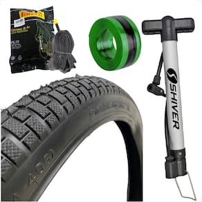Pneu Shiver Bicicleta bike Aro 20 x 2.125 Cravo Balao Camara Pirelli bico Grosso Bomba Fita anti furo