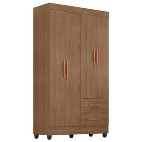 Guarda Roupa Solteiro Lite 4 Portas e 2 Gavetas - Móveis Leão
