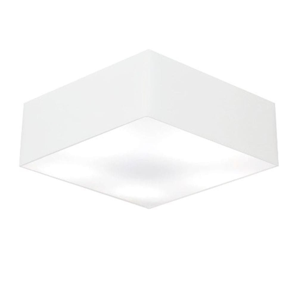 Plafon Quadrado Vivare Md-3002 Cúpula em Tecido 15/50x50cm - Bivolt