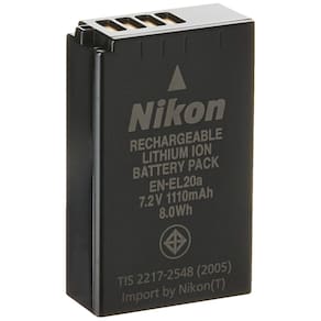 Bateria de câmera Nikon EN-EL20a autêntico Lithium-Ion 1110mAh