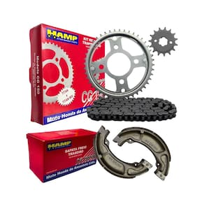 Kit Relação Patim Lona Traseira Cg Titan Fan 160 autêntico