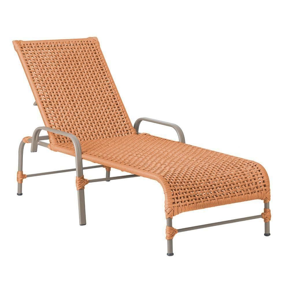 Espreguiçadeira Catar Fendi E Corda Náutica Trama autêntico Terra Cota