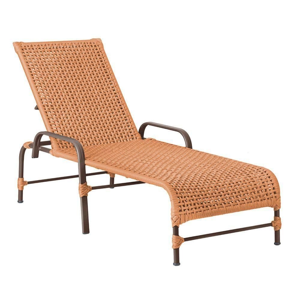 Espreguiçadeira Catar Marrom E Corda Náutica Trama autêntico Terra Cota