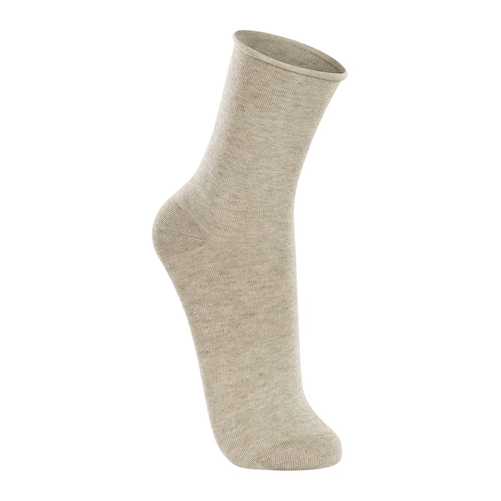 4 Pares Meias Sem Punho Mescla Areia Algodão Lupo 1275.Tamanho 45 a 48.