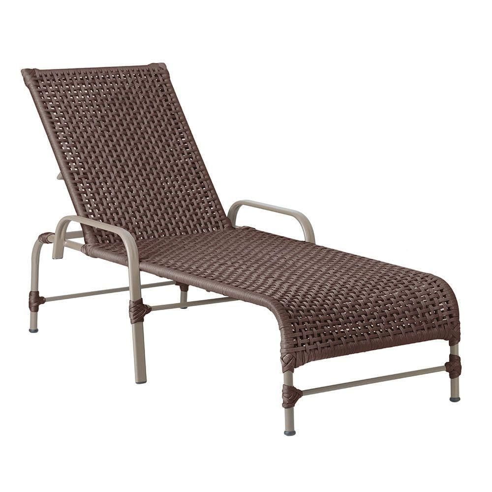 Espreguiçadeira Catar Fendi E Corda Náutica Trama autêntico Marrom