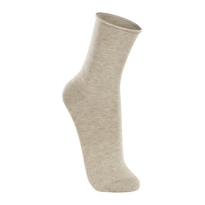 4 Pares Meias Sem Punho Mescla Areia Algodão Lupo 1275.Tamanho 37 a 44