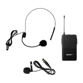 Pacote de cinto HamiltonBuhl VENU100A com microfone de lapela e microfone utilizado na cabeça