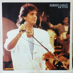 LP Roberto carlos - ao vivo 1988 - utilizado