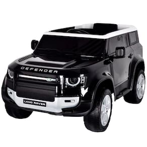 Mini Carro Elétrico Infantil Land Rover Defender Bateria 12V Preto Motorizado Importway Bw-271pt