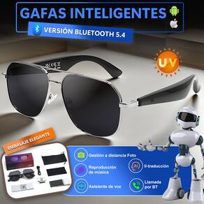Óculos de sol inteligentes SACOSDING UV Protection com assistente de voz