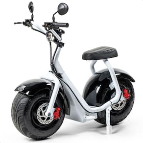 Scooter Elétrica 1000w Tui Pop Moto Patinete Sem Cnh Branco-preto