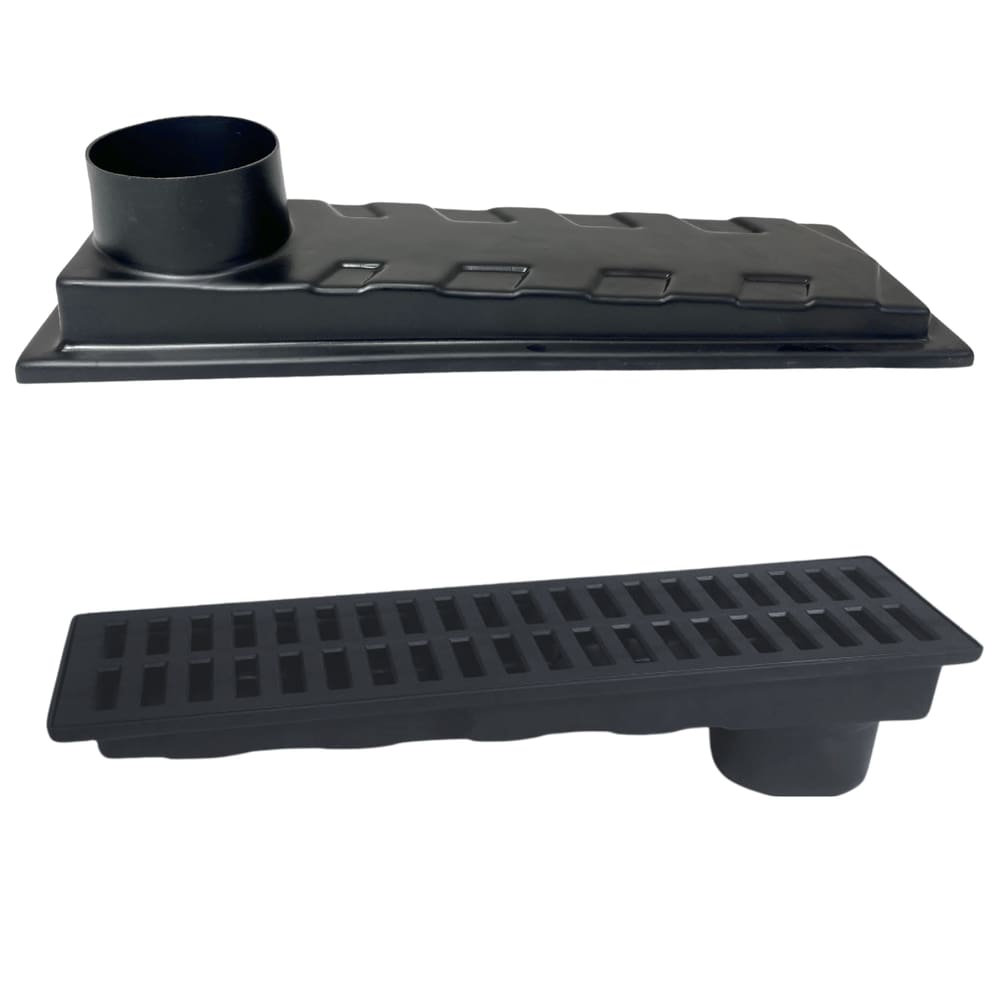 Ralo 15x50 Plástico Conforto Térmico Saida 100mm Canto com Sifão