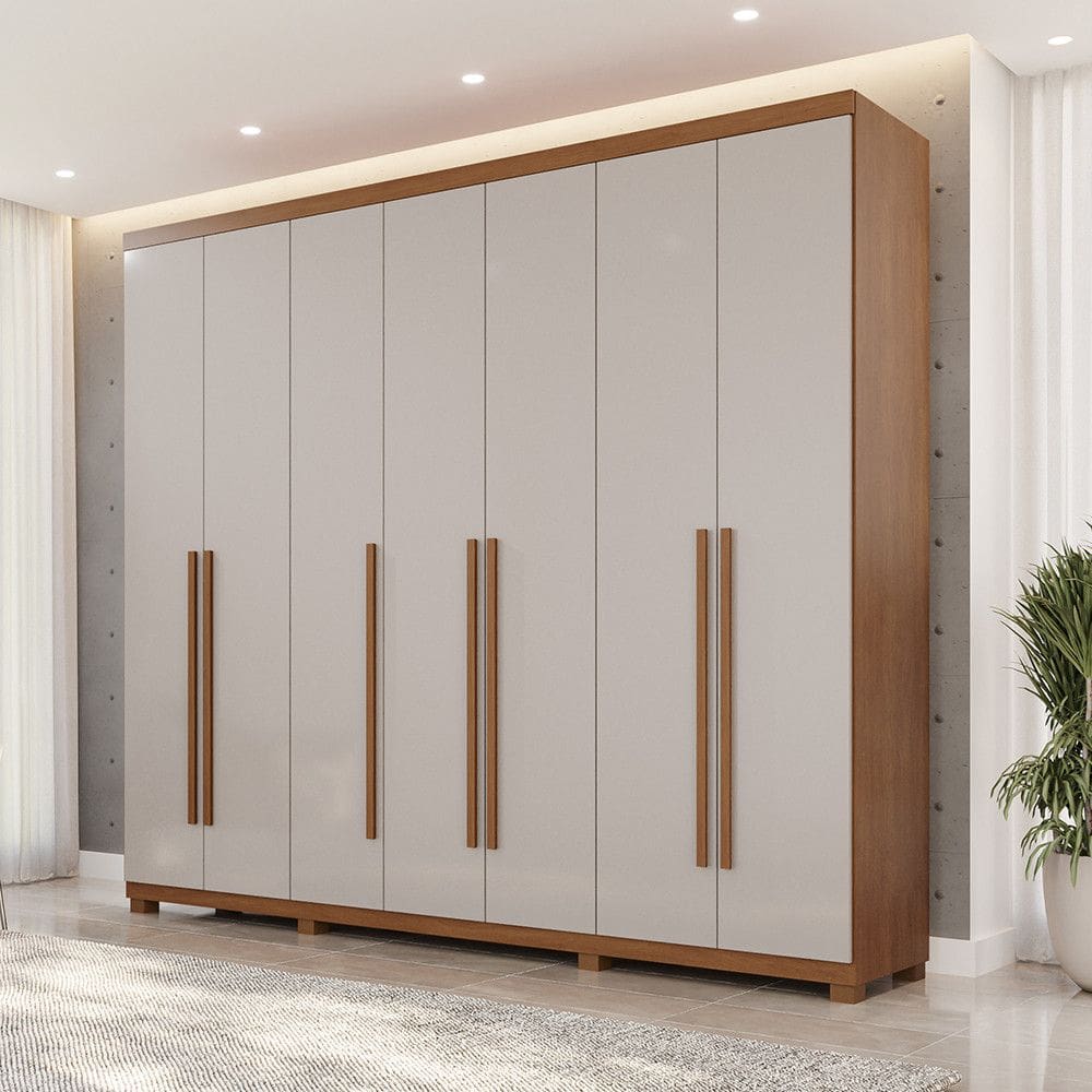 Guarda Roupa Casal 7 Portas com Pés Istambul Benetil