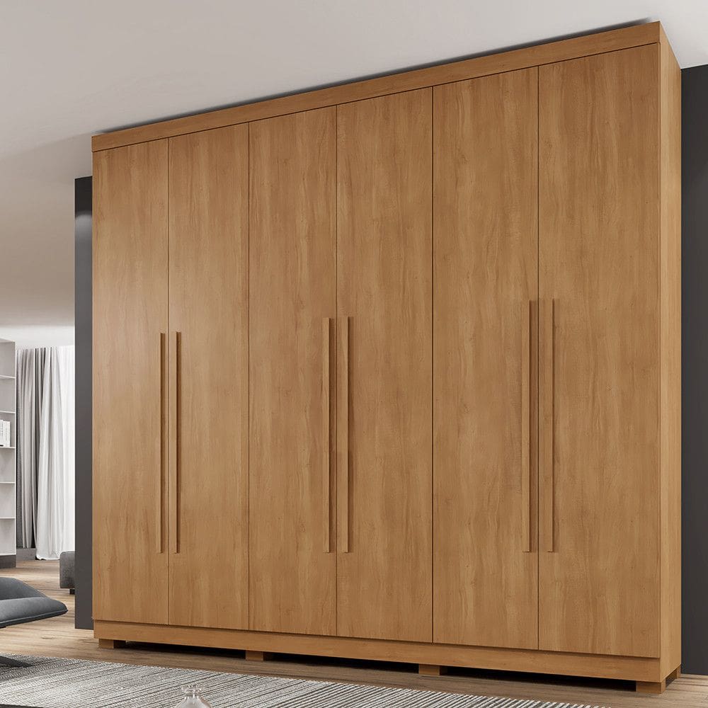 Guarda Roupa Casal 6 Portas com Pés New Master Benetil