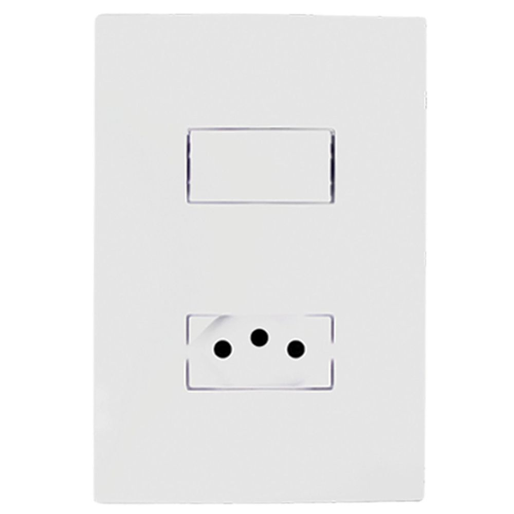 Conjunto Interruptor Simples E Tomada 10A I9 94200 Ilumi
